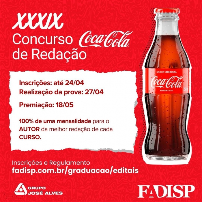 XXXIX Concurso Coca-Cola de Redação